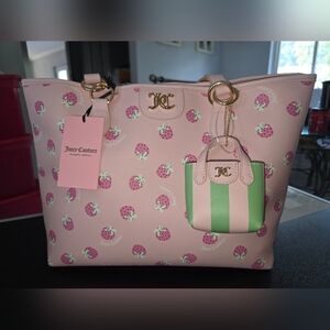 Juicy Couture Pink Strawberry Tote Bag